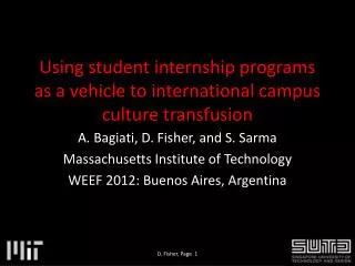 Using student internship programs as a vehicle to international campus culture transfusion