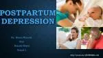 Postpartum Depression - slide 1