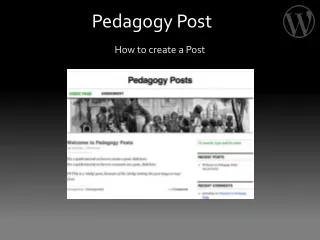 Pedagogy Post