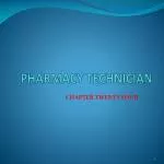 PHARMACY TECHNICIAN - slide 1