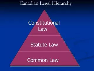 Statute Law Common Law