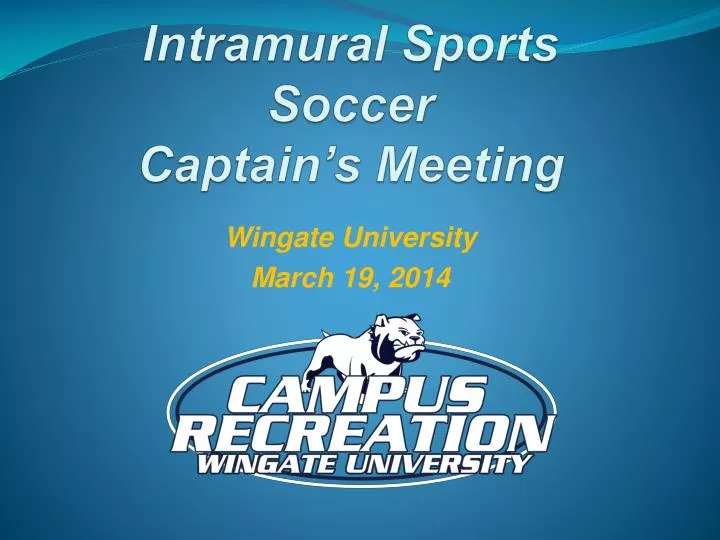 intramural sports soccer captain s meeting