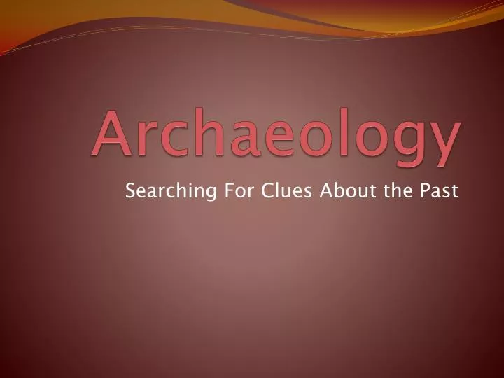 archaeology