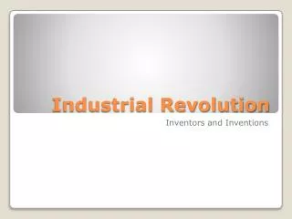 Industrial Revolution