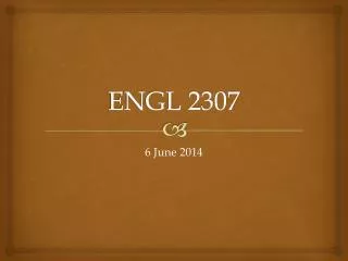 engl 2307