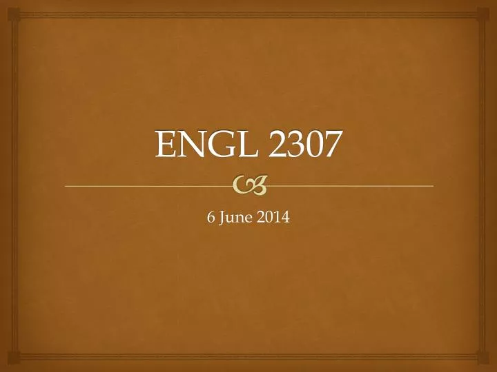 engl 2307