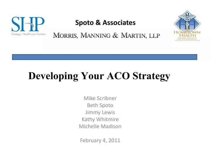 developing your aco strategy