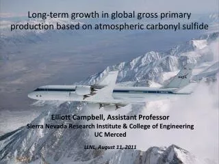 Long-term growth in global gross primary production based on atmospheric carbonyl sulfide