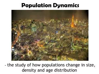 population dynamics