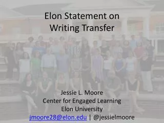Elon Statement on Writing Transfer