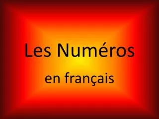 les num ros