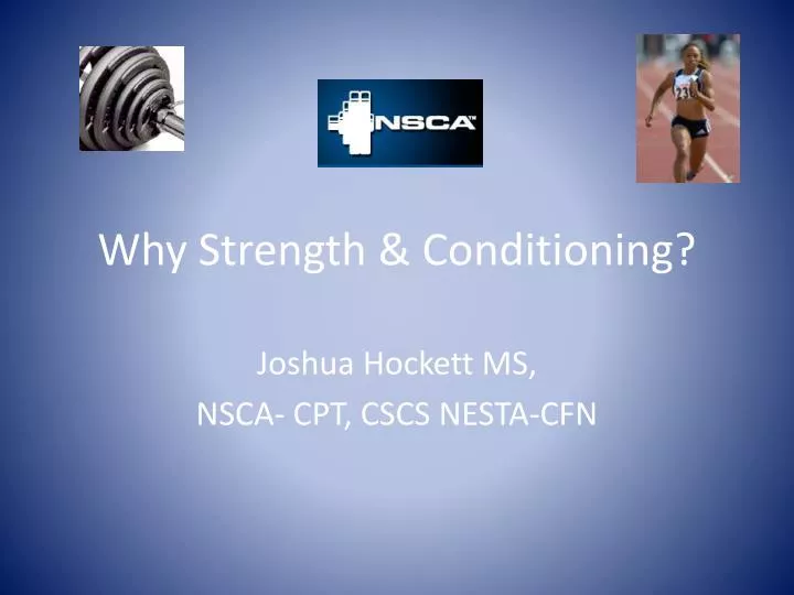 why strength conditioning