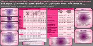 Patterns of Postpartum Depot Medroxyprogesterone Administration among Low Income Mothers