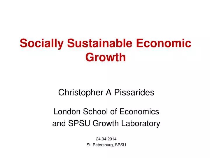 socially sustainable economic growth