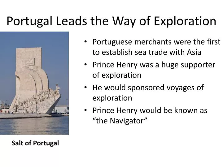 portugal leads the way of exploration