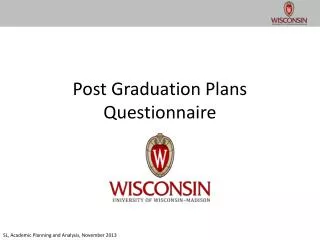 post graduation plans questionnaire