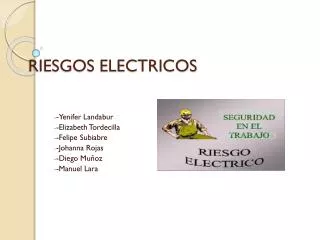 riesgos electricos