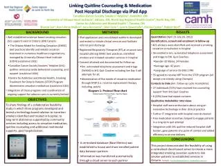 Linking Quitline Counseling &amp; Medication Post Hospital Discharge via iPad App