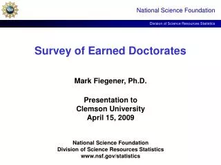 Survey of Earned Doctorates