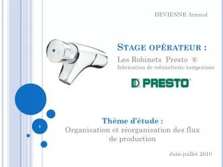 stage op rateur