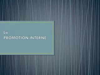la promotion interne