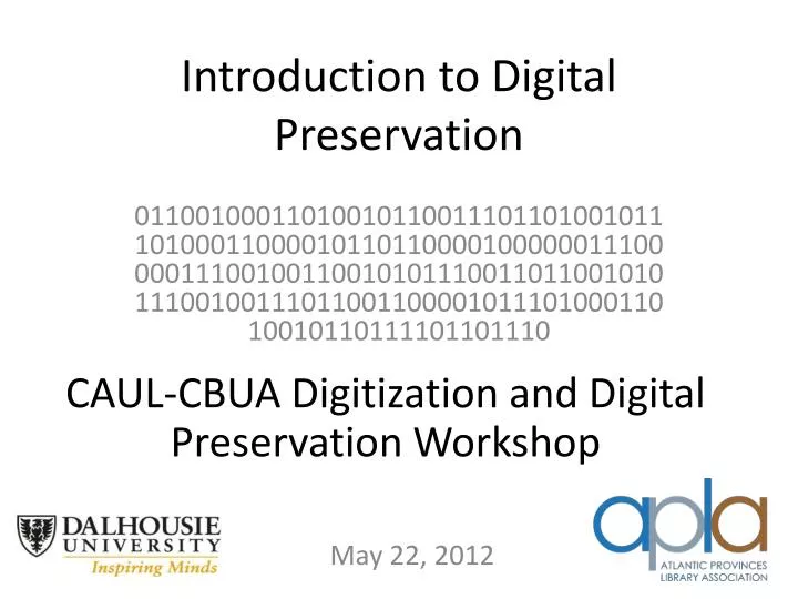 introduction to digital preservation