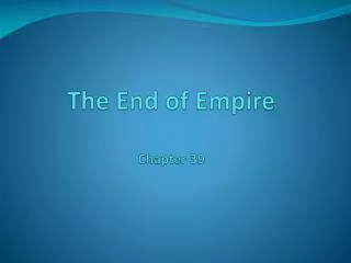 The End of Empire Chapter 39
