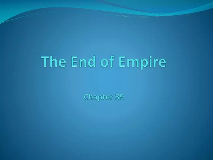 the end of empire chapter 39