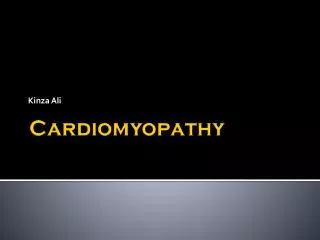 Cardiomyopathy