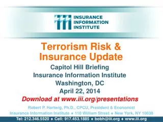 Terrorism Risk &amp; Insurance Update