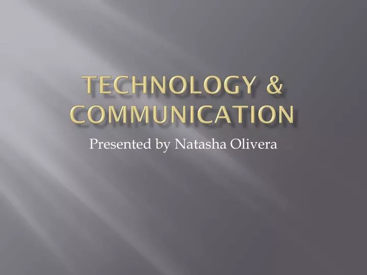 technology communication
