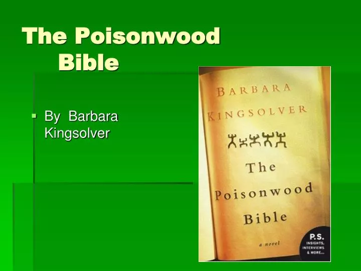 the poisonwood bible