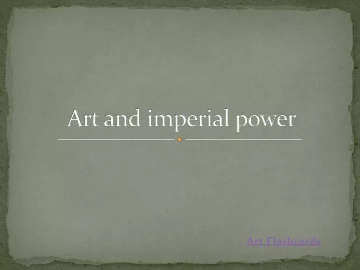 art and imperial power