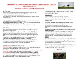 LEARNING BY DOING: Doing Research in Undergraduate Classes?