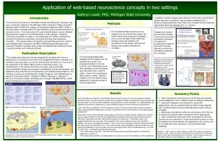 Application of web-based neuroscience concepts in two settings