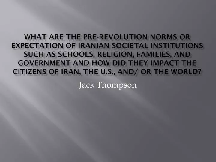 jack thompson