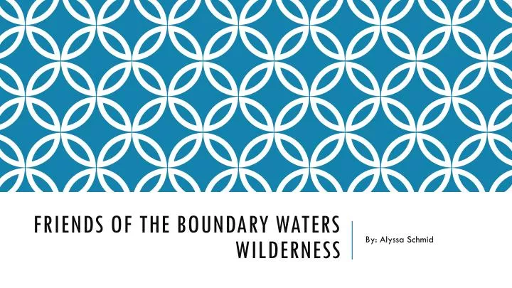 friends of the boundary waters wilderness
