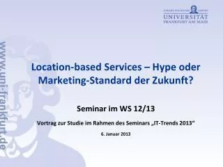 location based services hype oder marketing standard der zukunft