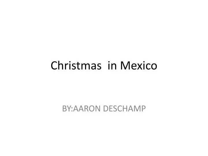 christmas in mexico