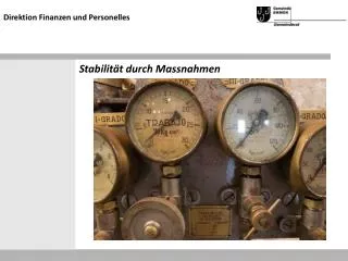 stabilit t durch massnahmen