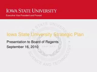Iowa State University Strategic Plan