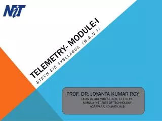 TELEMETRY- MODULE-I