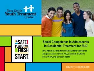 Social Competence in Adolescents in Residential Treatment for SUD