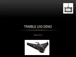 Trimble UX5 Demo