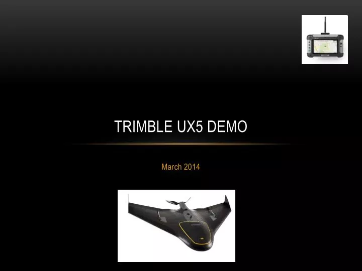 trimble ux5 demo