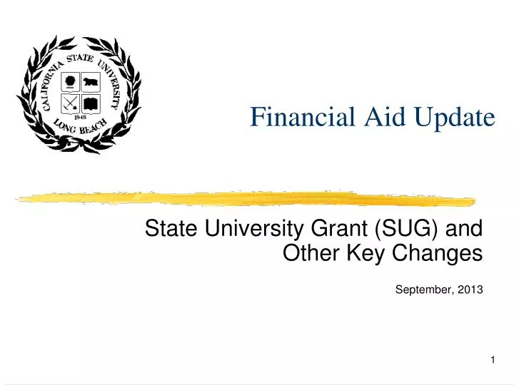 financial aid update