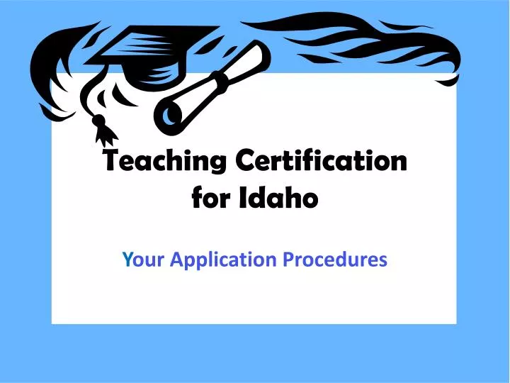 teaching certification for idaho