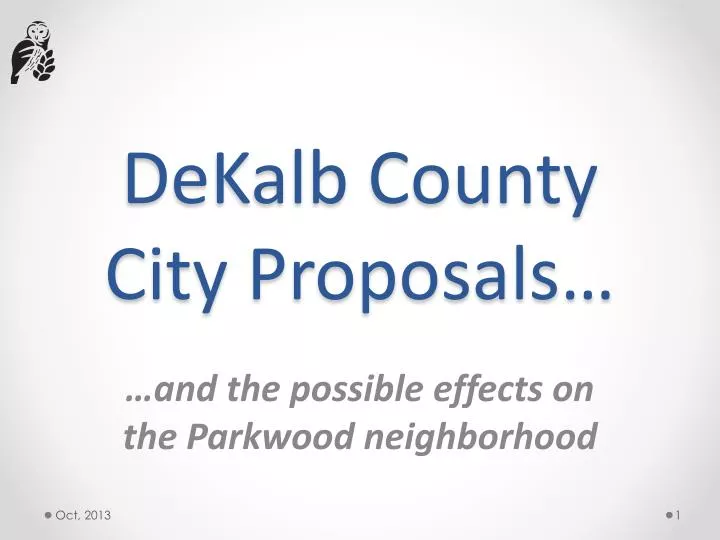 dekalb county city proposals