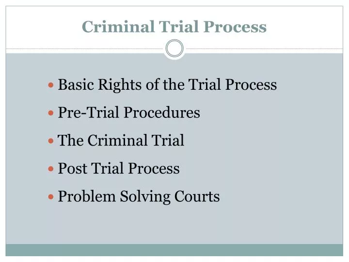criminal trial process