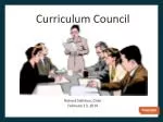 Curriculum Council - slide 1